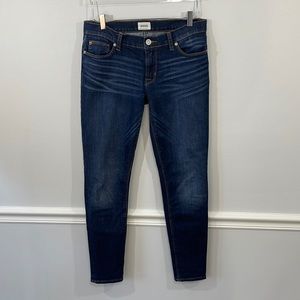 Hudson Midrise Krista Skinny Jeans sz 28 Dark wash